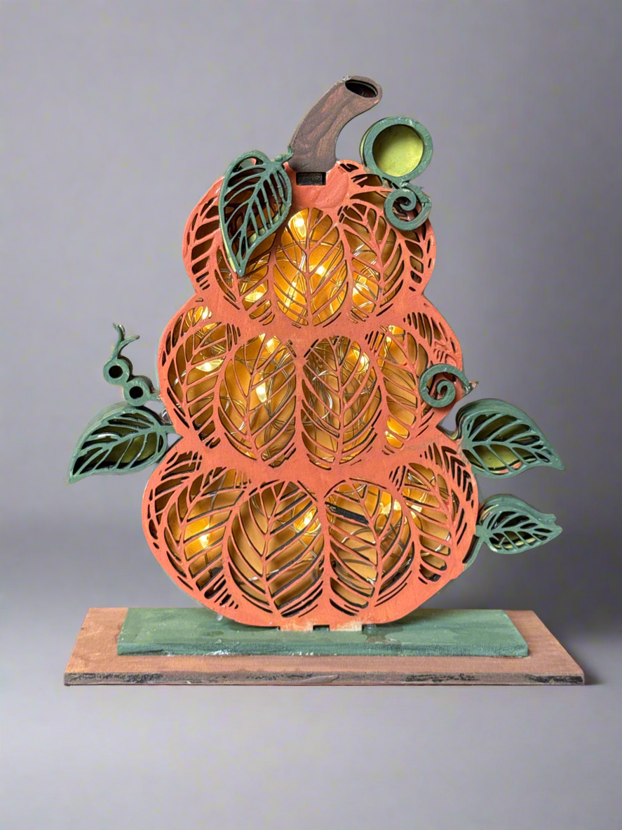 Layered light up pumpkin